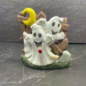 Vintage Halloween Ghost Candle Holder